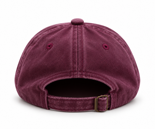 Burgundy cap