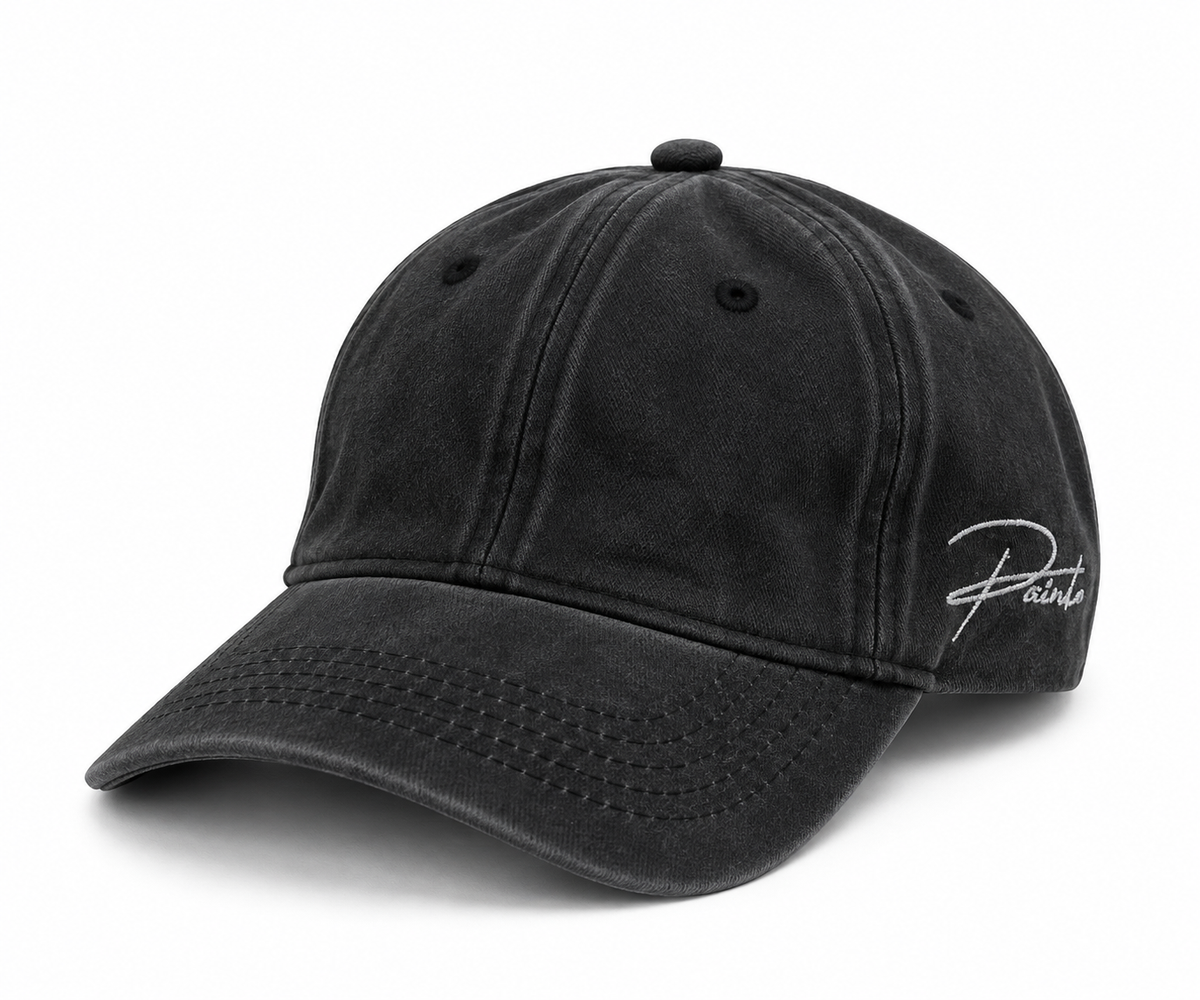 Black washed cap